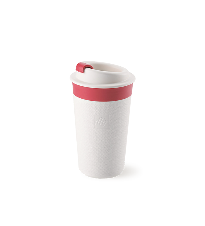 Taza de viaje illy de 350 ml blanco image number 0